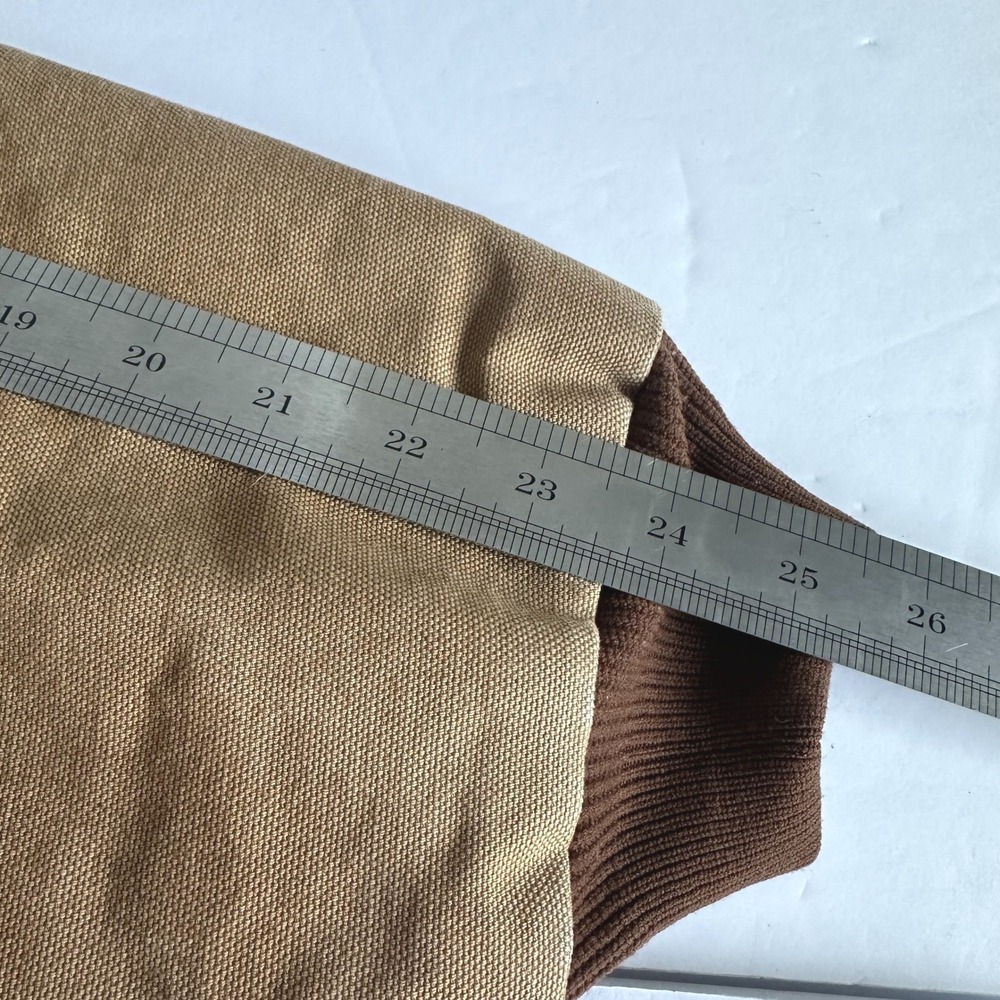 Carhartt Mens Loose Fit Duck Active Jacket Brown OJ0140-M Made in USA Distressed - Picture 15 of 16